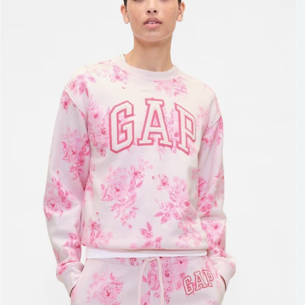 GAP Pink Floral Sweatsuit (WORN ONCE)